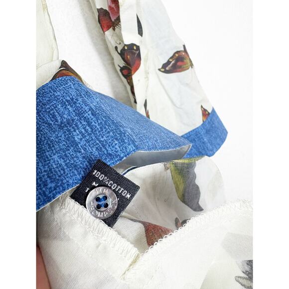 NWT Jim Thompson Button Down Tunic Size 6 Butterfly Print Cotton Lightweight - Picture 5 of 12